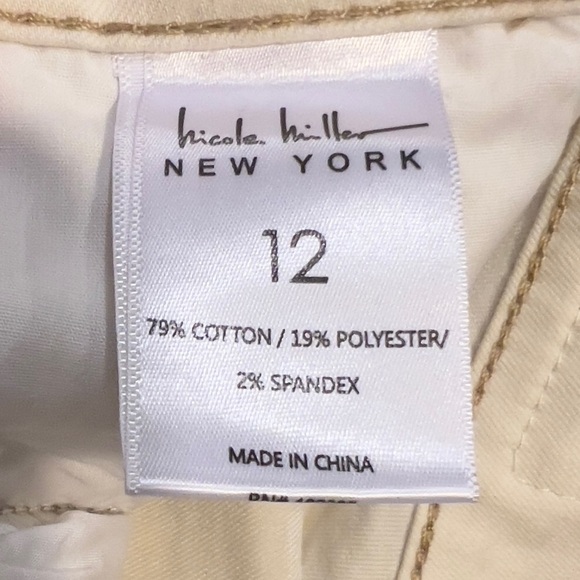 Nicole Miller size 12 Soho High rise Bootcut off white - Picture 3 of 15